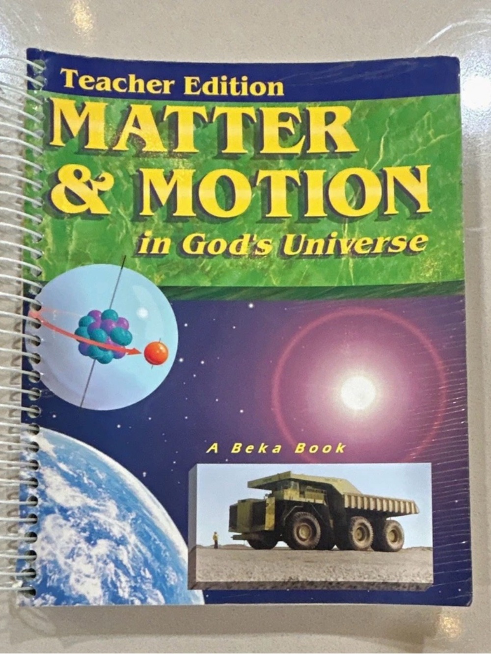 Matter & Motion Teacher Edition Textbook - Green/Blue Cover
